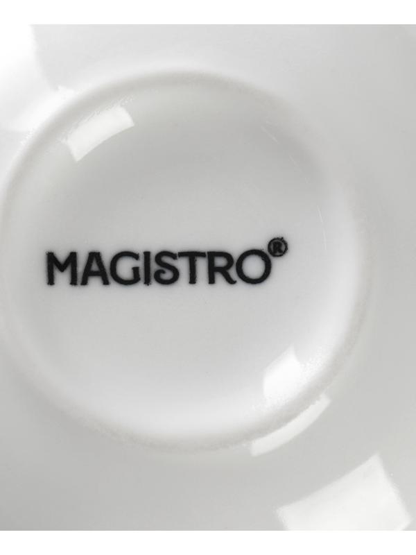 Набор кружек фарфоровых Magistro Mien, 6 предметов: 270 мл, цвет белый