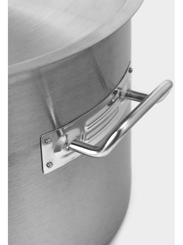 Кастрюля из нержавеющей стали Hanna Knovell с крышкой, 19 л,d=32 см, h=22 см, толщина стенки 0,8 мм, индукция