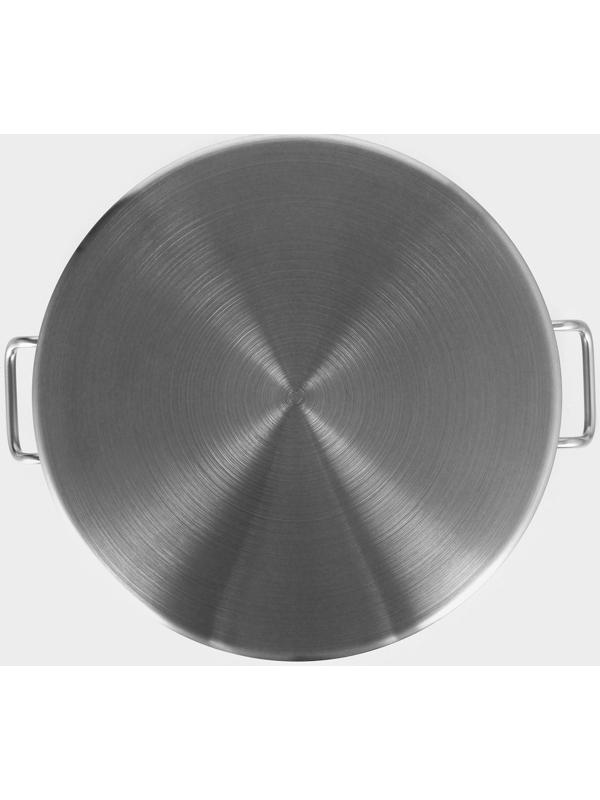 Кастрюля из нержавеющей стали Hanna Knovell с крышкой, 47 л, d=45 см, h=28 см, толщина стенки 1 мм, индукция