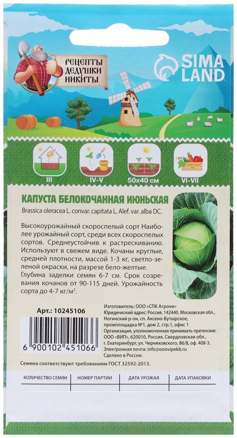 Семена Капуста белокочанная 