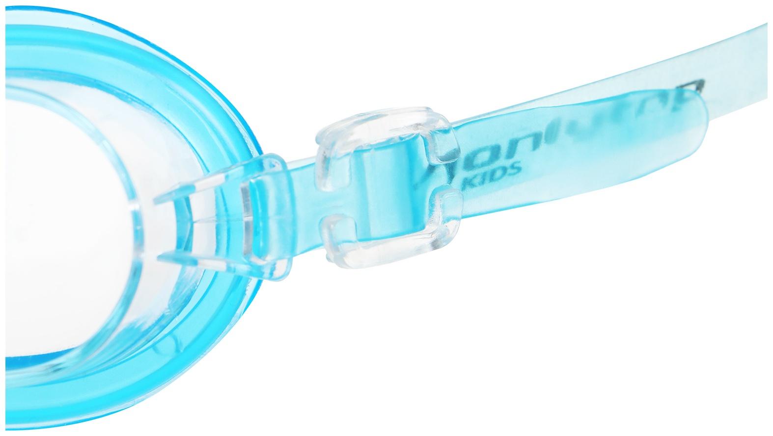 Очки для плавания детские «На волне» «Акула», беруши, цвет голубой