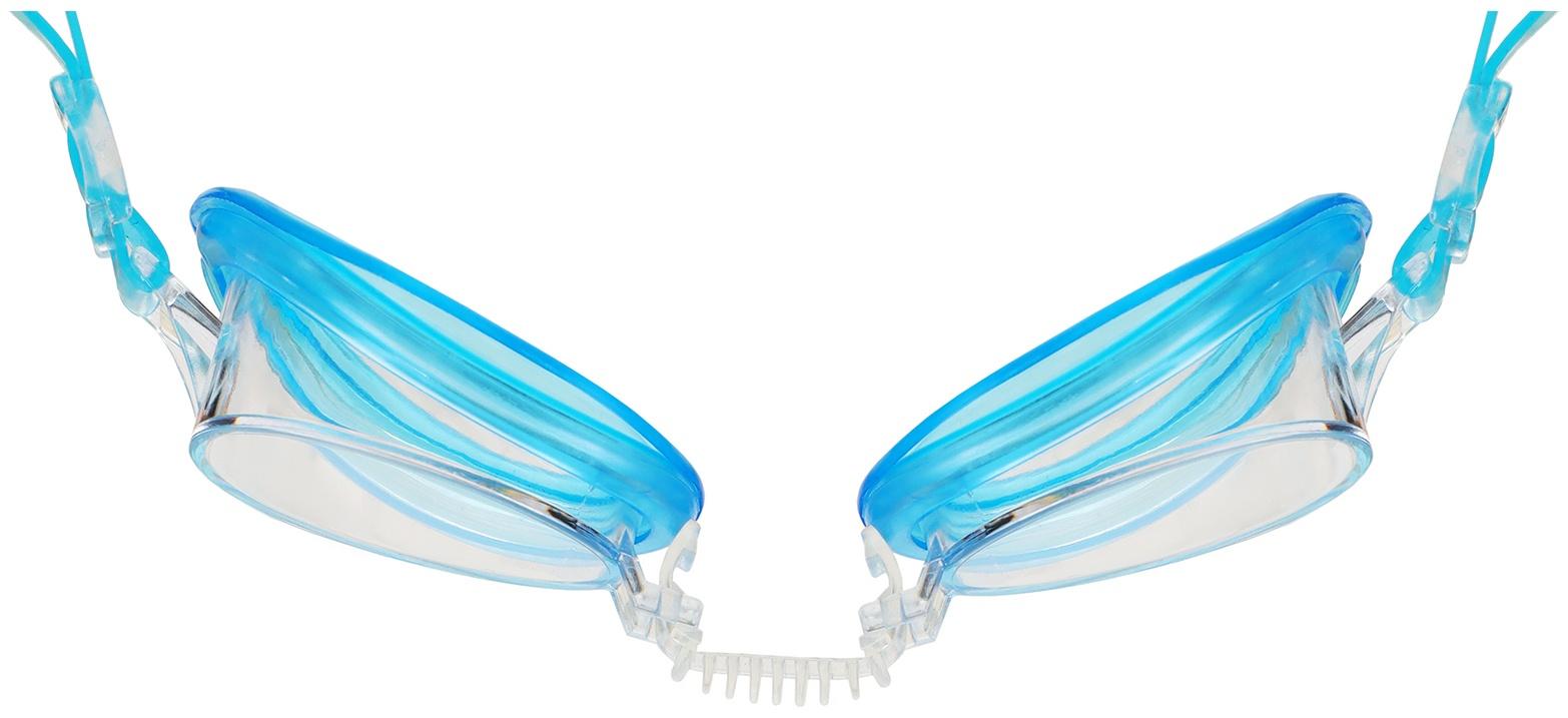 Очки для плавания детские «На волне» «Акула», беруши, цвет голубой