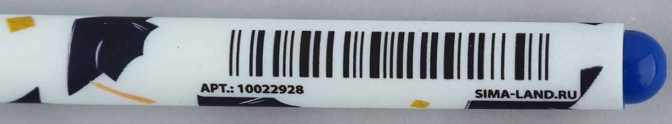 Ручка пластиковая софт-тач «Лучший выпускник школы» шариковая, паста синяя, 0,7 мм