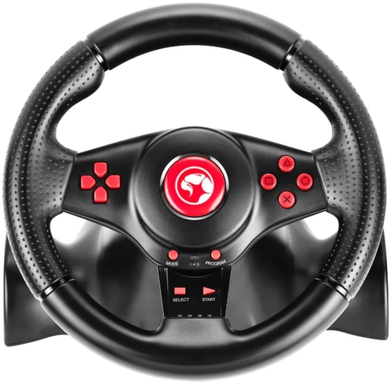 Руль MARVO GT-903, поддержка PS4/PS3/XBOX/Android/PC, кабель 2 м