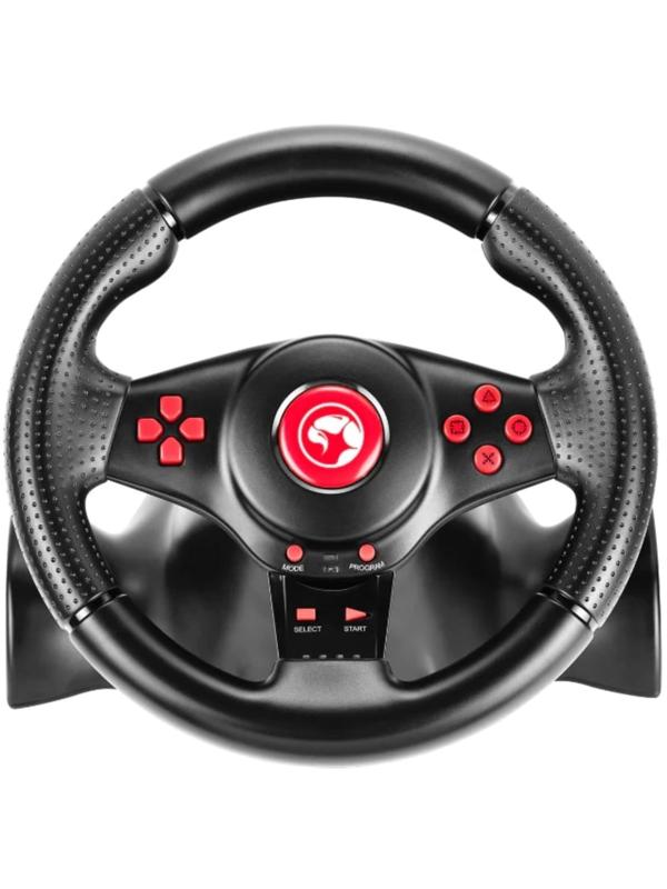 Руль MARVO GT-903, поддержка PS4/PS3/XBOX/Android/PC, кабель 2 м