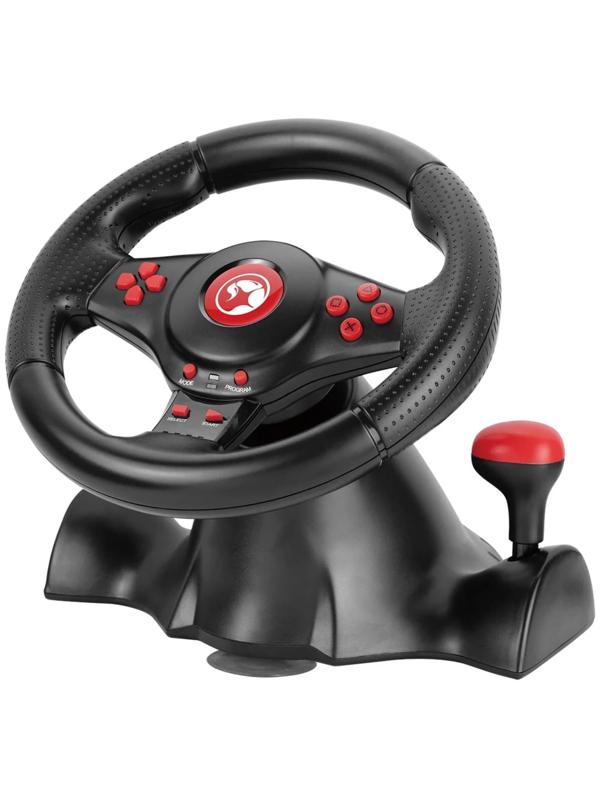 Руль MARVO GT-903, поддержка PS4/PS3/XBOX/Android/PC, кабель 2 м