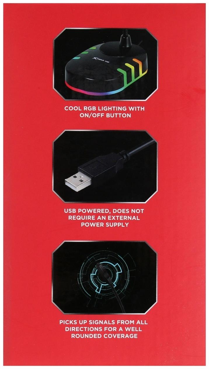 Микрофон XTrike Me XMC-02, на подставке, USB, 1.5 м, чёрный