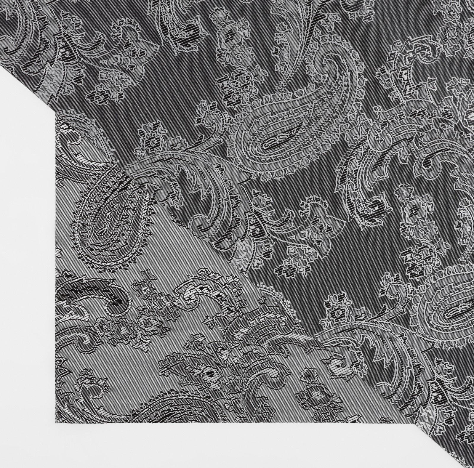 Ткань подкладочная «Огурцы», 100 % полиэстер, 1 × 1,4 м, цвет серый