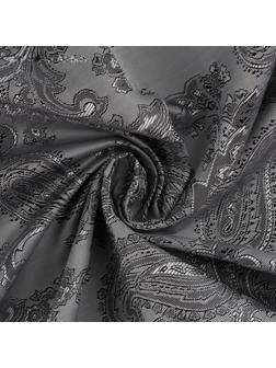 Ткань подкладочная «Огурцы», 100 % полиэстер, 1 × 1,4 м, цвет серый