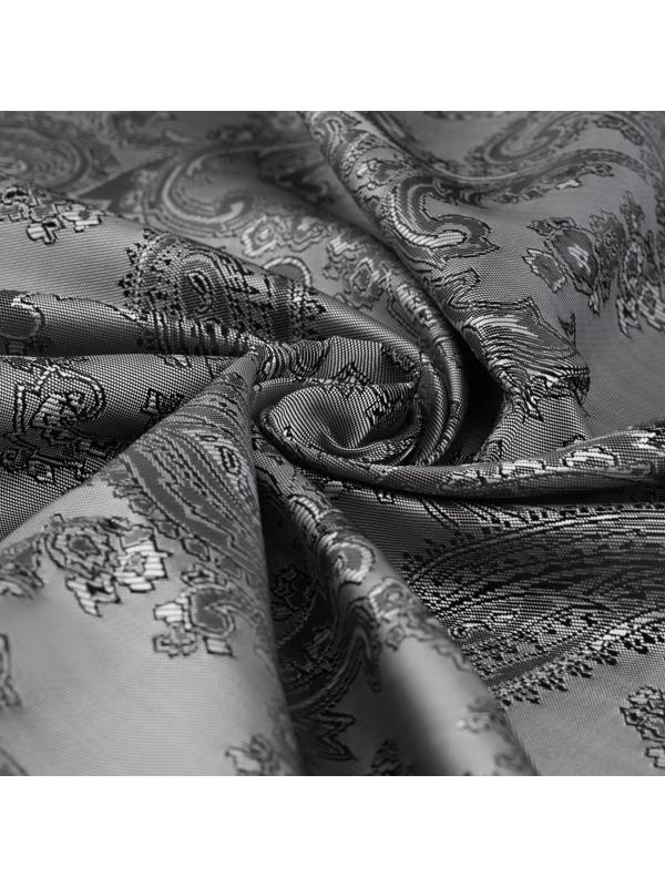 Ткань подкладочная «Огурцы», 100 % полиэстер, 1 × 1,4 м, цвет серый