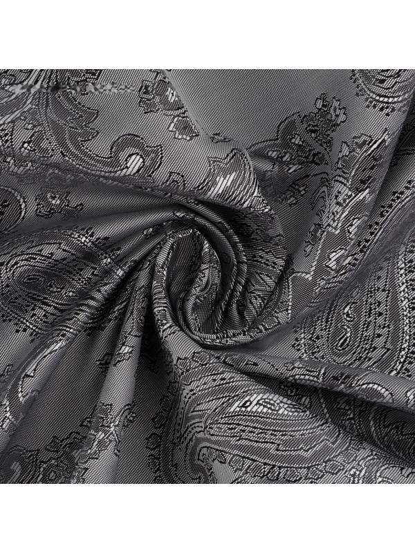 Ткань подкладочная «Огурцы», 100 % полиэстер, 1 × 1,4 м, цвет серый