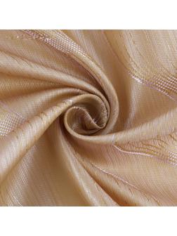 Ткань подкладочная «Изгибы», 100 % полиэстер, 1 × 1,4 м, цвет серый/золотой