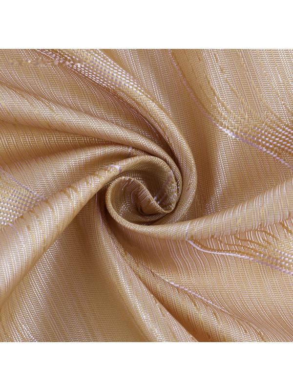 Ткань подкладочная «Изгибы», 100 % полиэстер, 1 × 1,4 м, цвет серый/золотой