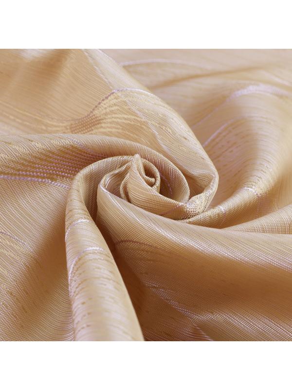 Ткань подкладочная «Изгибы», 100 % полиэстер, 1 × 1,4 м, цвет серый/золотой