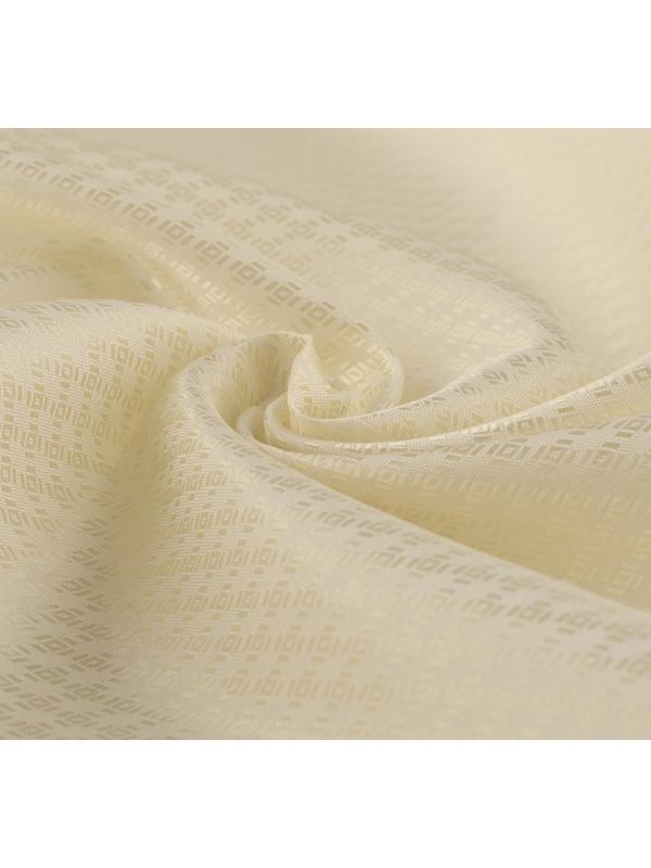 Ткань подкладочная «Ромб», 100 % полиэстер, 1 × 1,4 м, цвет молочный