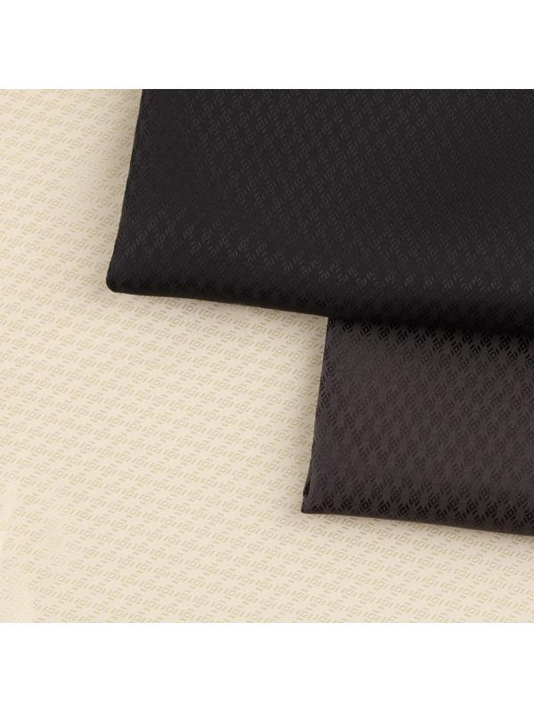 Ткань подкладочная «Ромб», 100 % полиэстер, 1 × 1,4 м, цвет молочный