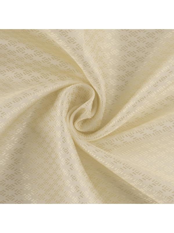 Ткань подкладочная «Ромб», 100 % полиэстер, 1 × 1,4 м, цвет молочный