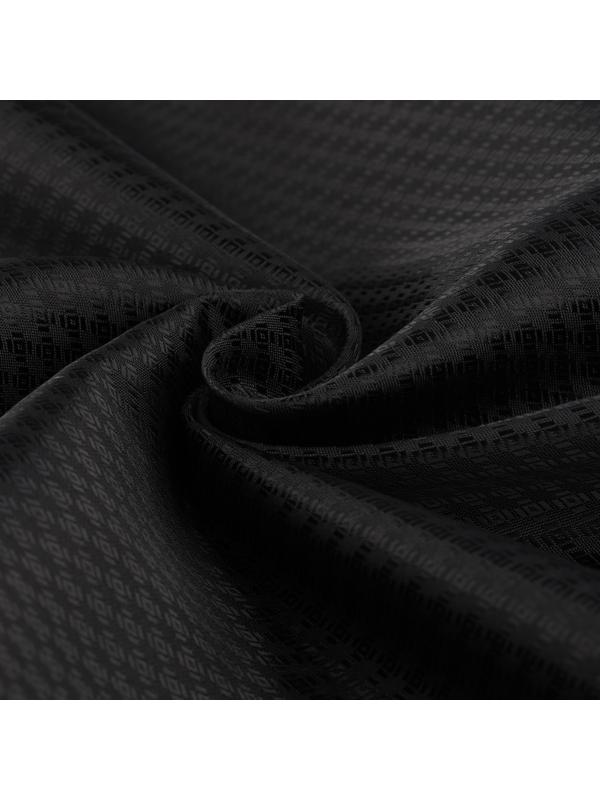 Ткань подкладочная «Ромб», 100 % полиэстер, 1 × 1,4 м, цвет чёрный