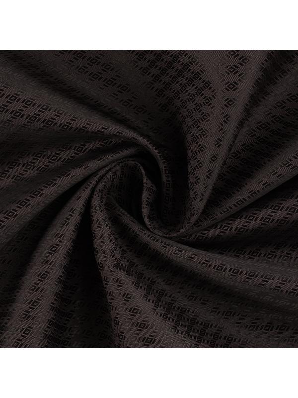 Ткань подкладочная «Ромб», 100 % полиэстер, 1 × 1,4 м, цвет тёмный шоколад