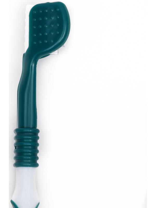 Зубная щётка для животных 360 градусов, зелёная/белая, 17,5 см