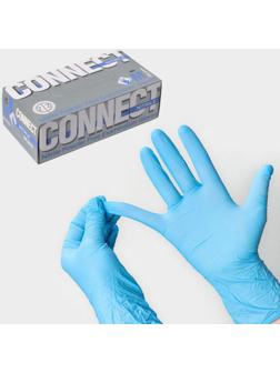 Перчатки CONNECT NITRILE смотр. нестер. нитрил. (PULIN) (7½ (M)) 200 шт/уп (100 пар)