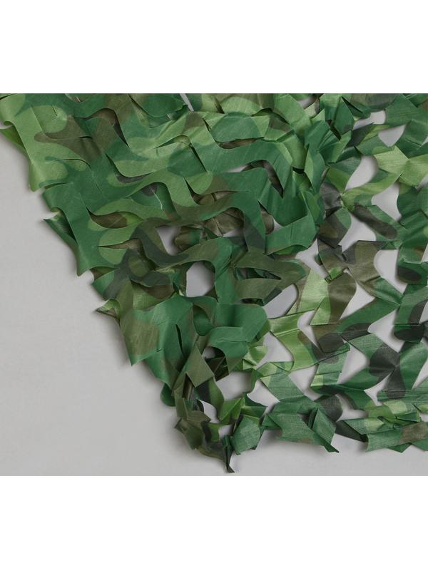 Сетка маскировочная, 3 × 2 м, одинарная, светло-зелёная, коричневая