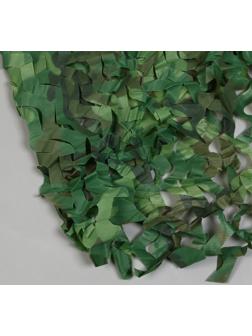 Сетка маскировочная, 4 × 3 м, одинарная, светло-зелёная, коричневая