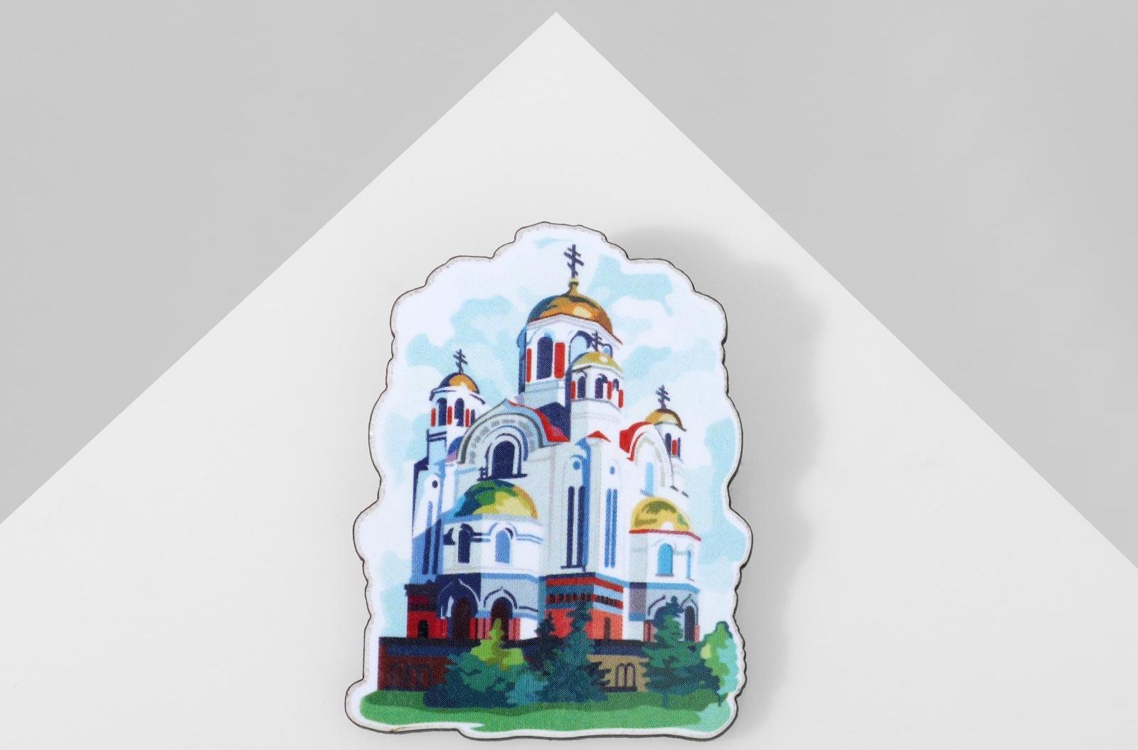 Брошь деревянная 