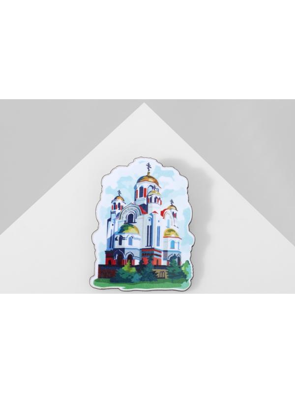 Брошь деревянная 