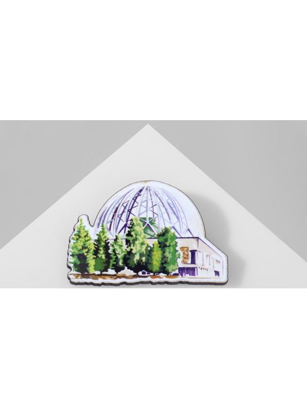 Брошь деревянная 