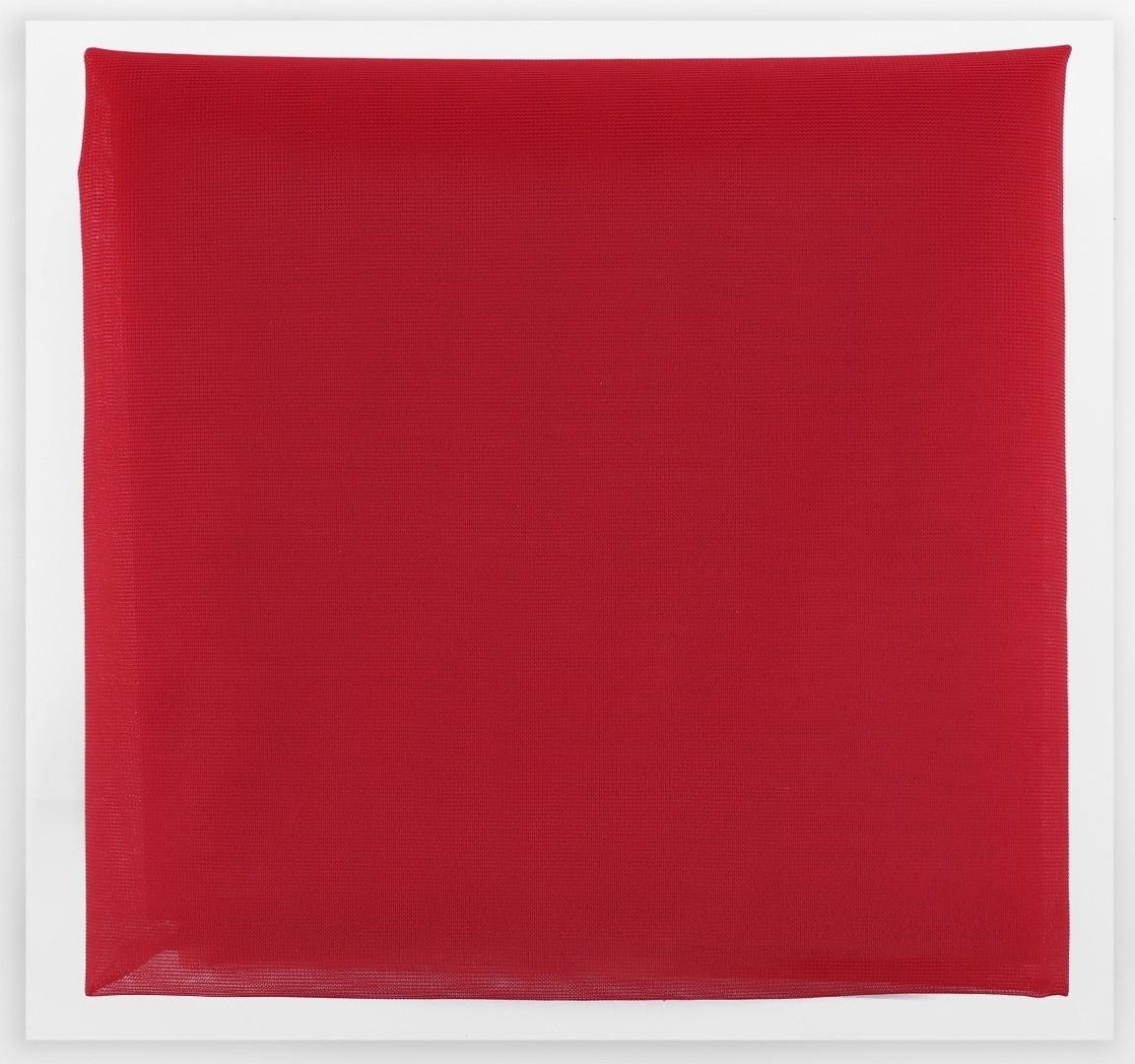 Корсетная сетка, 45 гр/кв. метр, 150 × 100±10 см, цвет красный