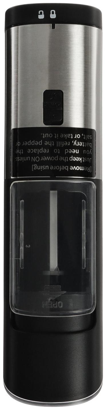 Мельница электрическая LuazON WGM-01, гравитационная, пластик, от батареек (не в комп-те)