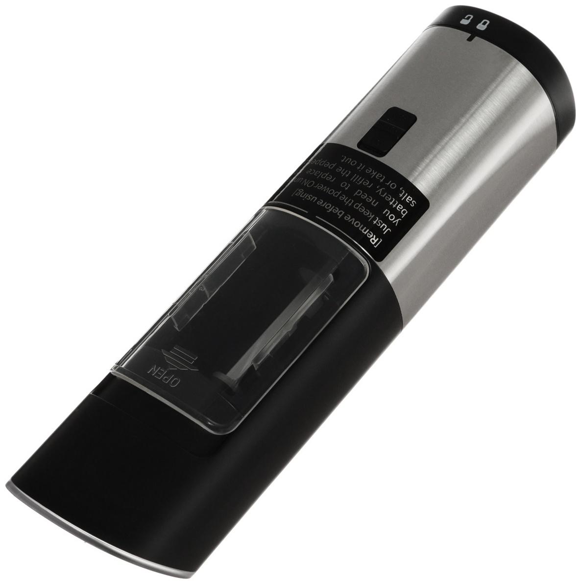 Мельница электрическая LuazON WGM-01, гравитационная, пластик, от батареек (не в комп-те)