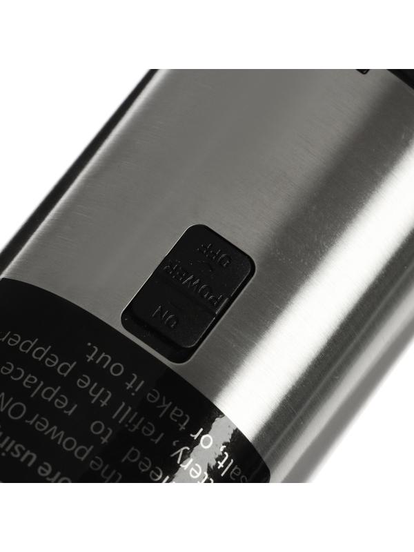 Мельница электрическая LuazON WGM-01, гравитационная, пластик, от батареек (не в комп-те)