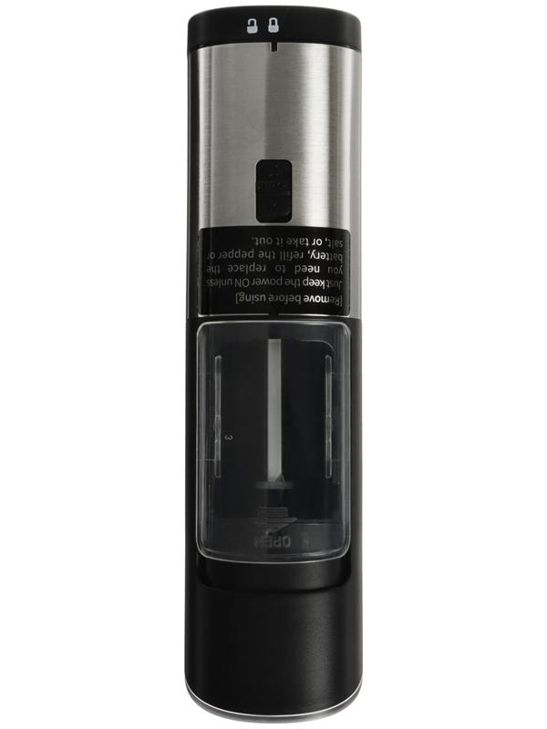 Мельница электрическая LuazON WGM-01, гравитационная, пластик, от батареек (не в комп-те)