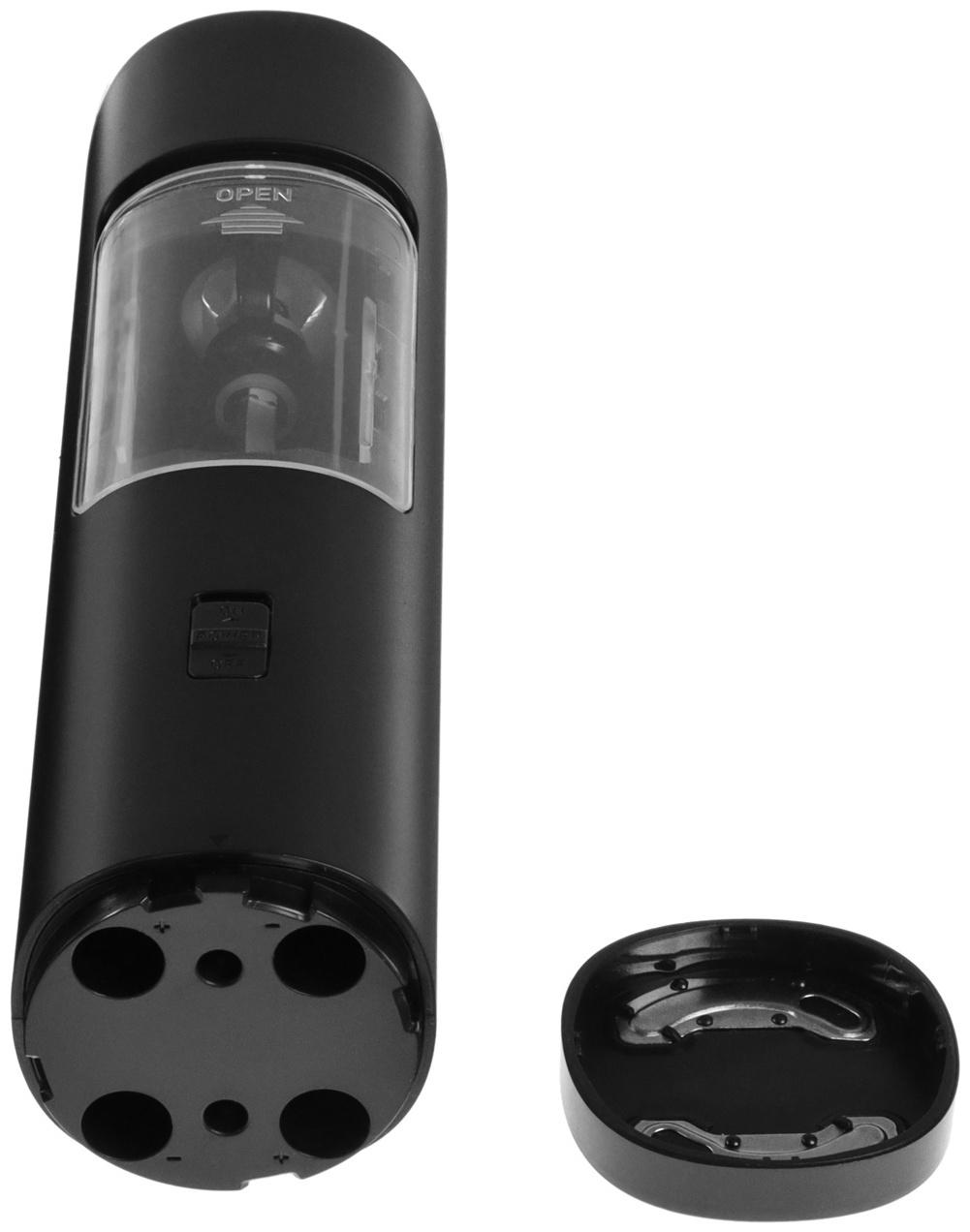 Мельница электрическая LuazON LET-006, гравитационная, 25 Вт, 85 мл, черная