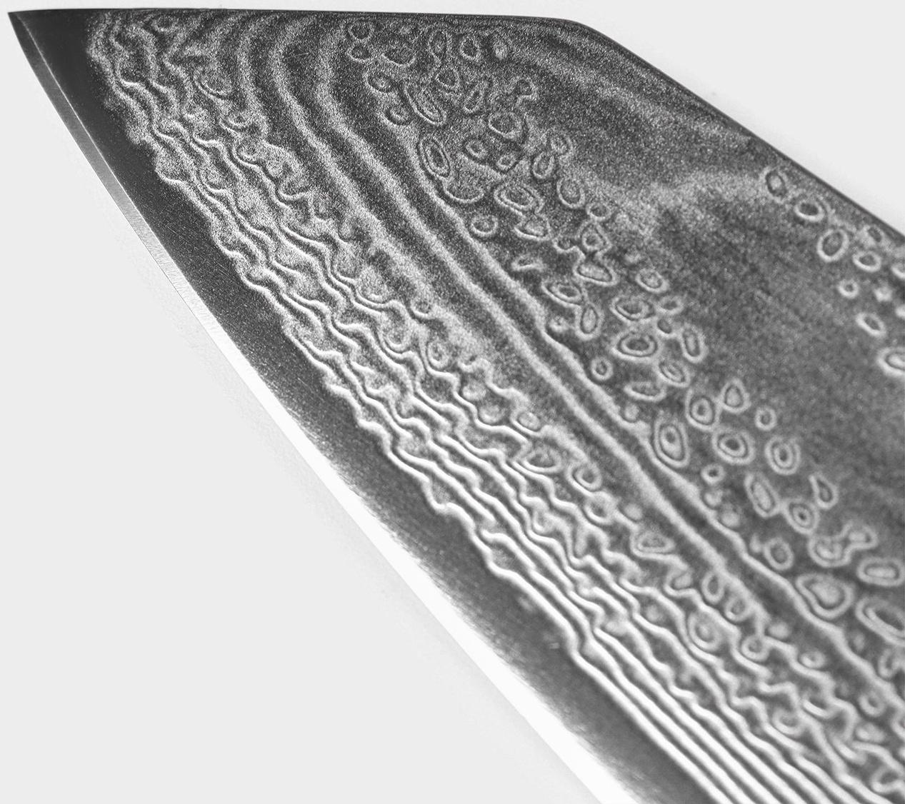 Нож шеф Magistro «Ортего», длина лезвия 17 см, дамасская сталь AUS-10