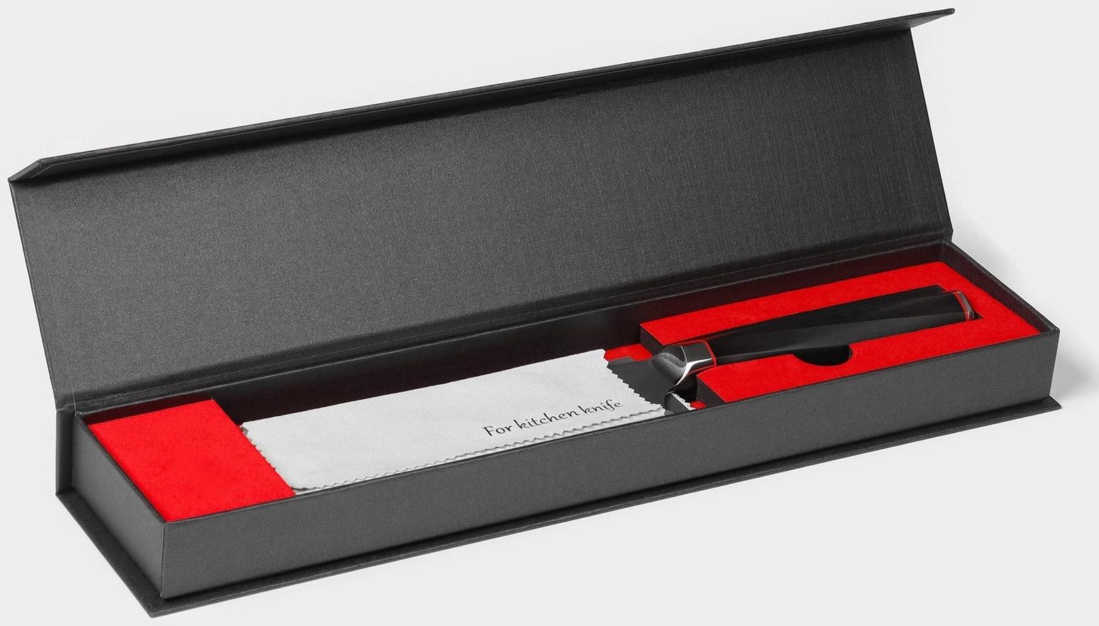 Нож шеф Magistro «Ортего», длина лезвия 17 см, дамасская сталь AUS-10