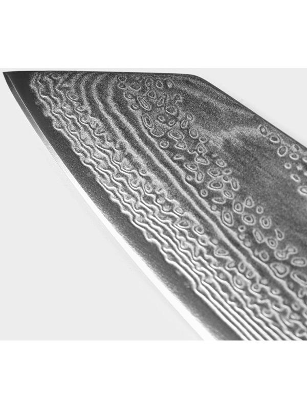 Нож шеф Magistro «Ортего», длина лезвия 17 см, дамасская сталь AUS-10