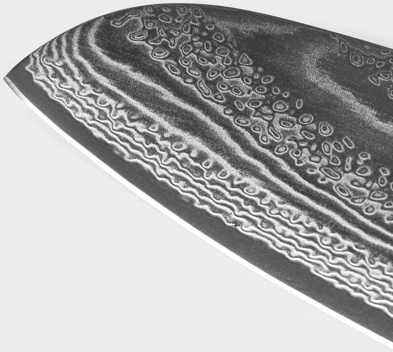 Нож сантоку Magistro «Ортего», длина лезвия 18 см, дамасская сталь AUS-10