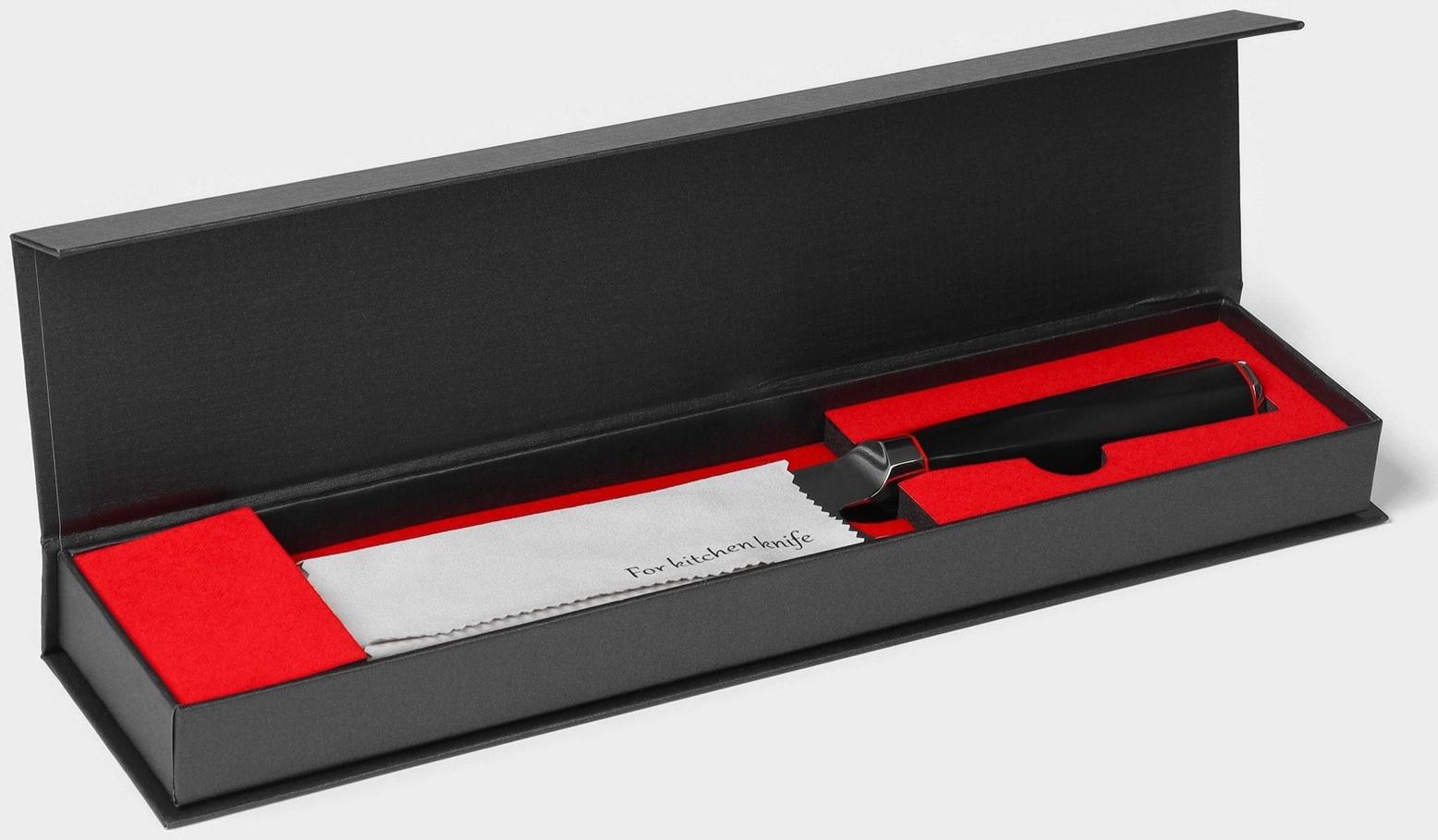 Нож сантоку Magistro «Ортего», длина лезвия 18 см, дамасская сталь AUS-10