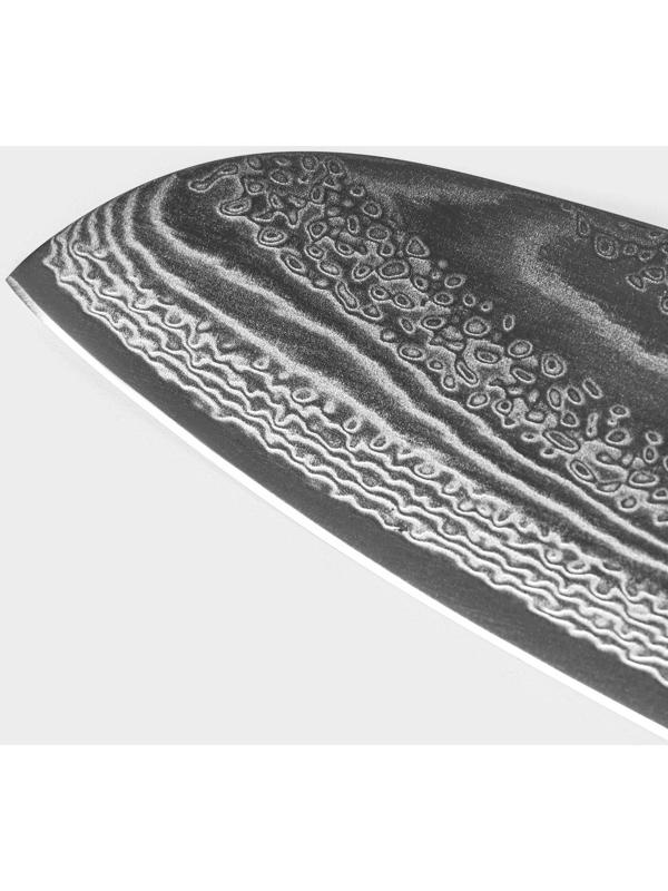 Нож сантоку Magistro «Ортего», длина лезвия 18 см, дамасская сталь AUS-10