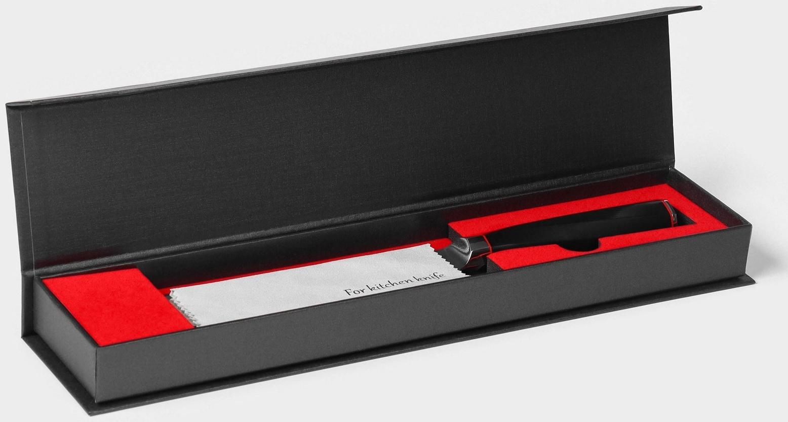 Нож шеф Magistro «Ортего», длина лезвия 20,3 см, дамасская сталь AUS-10