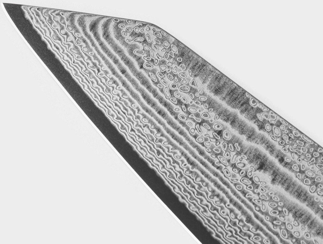 Нож шеф Magistro «Ортего», длина лезвия 20,3 см, дамасская сталь AUS-10