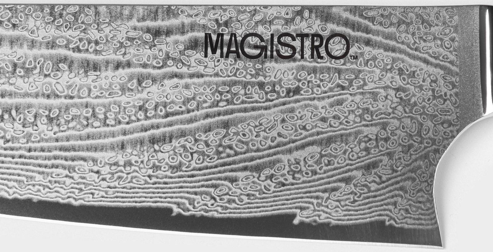 Нож шеф Magistro «Ортего», длина лезвия 20,3 см, дамасская сталь AUS-10