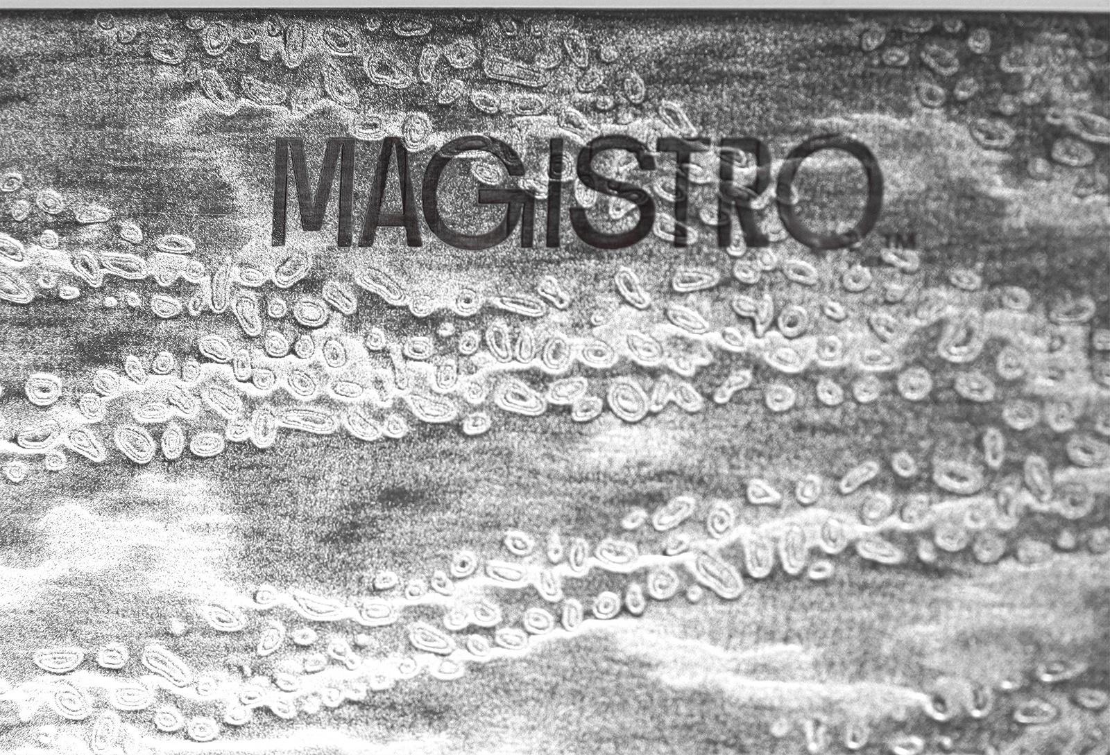 Нож шеф Magistro «Ортего», длина лезвия 24 см, дамасская сталь AUS-10