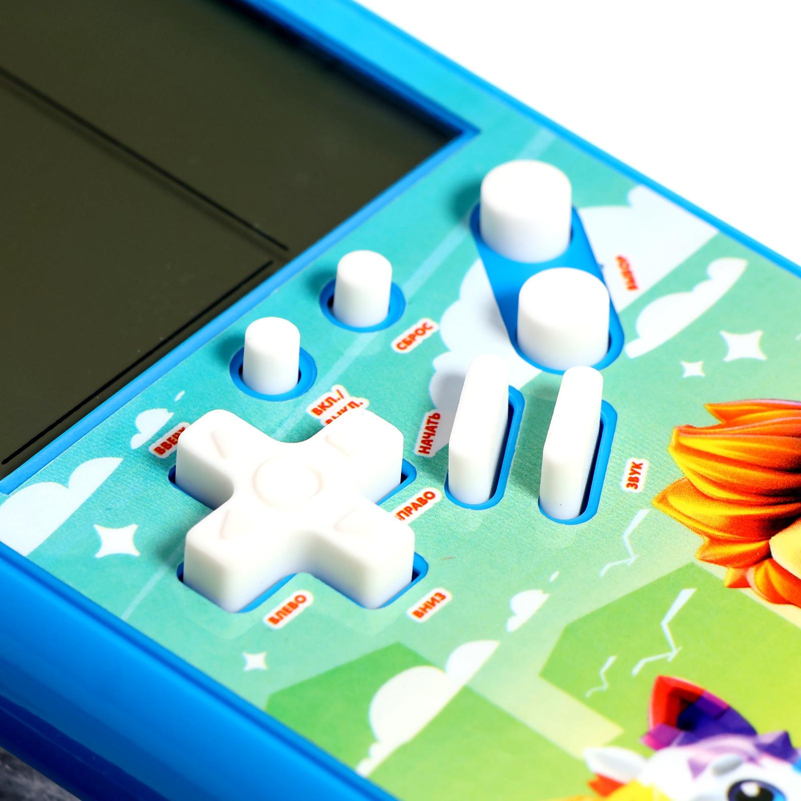 Электронная игра, цвет голубой