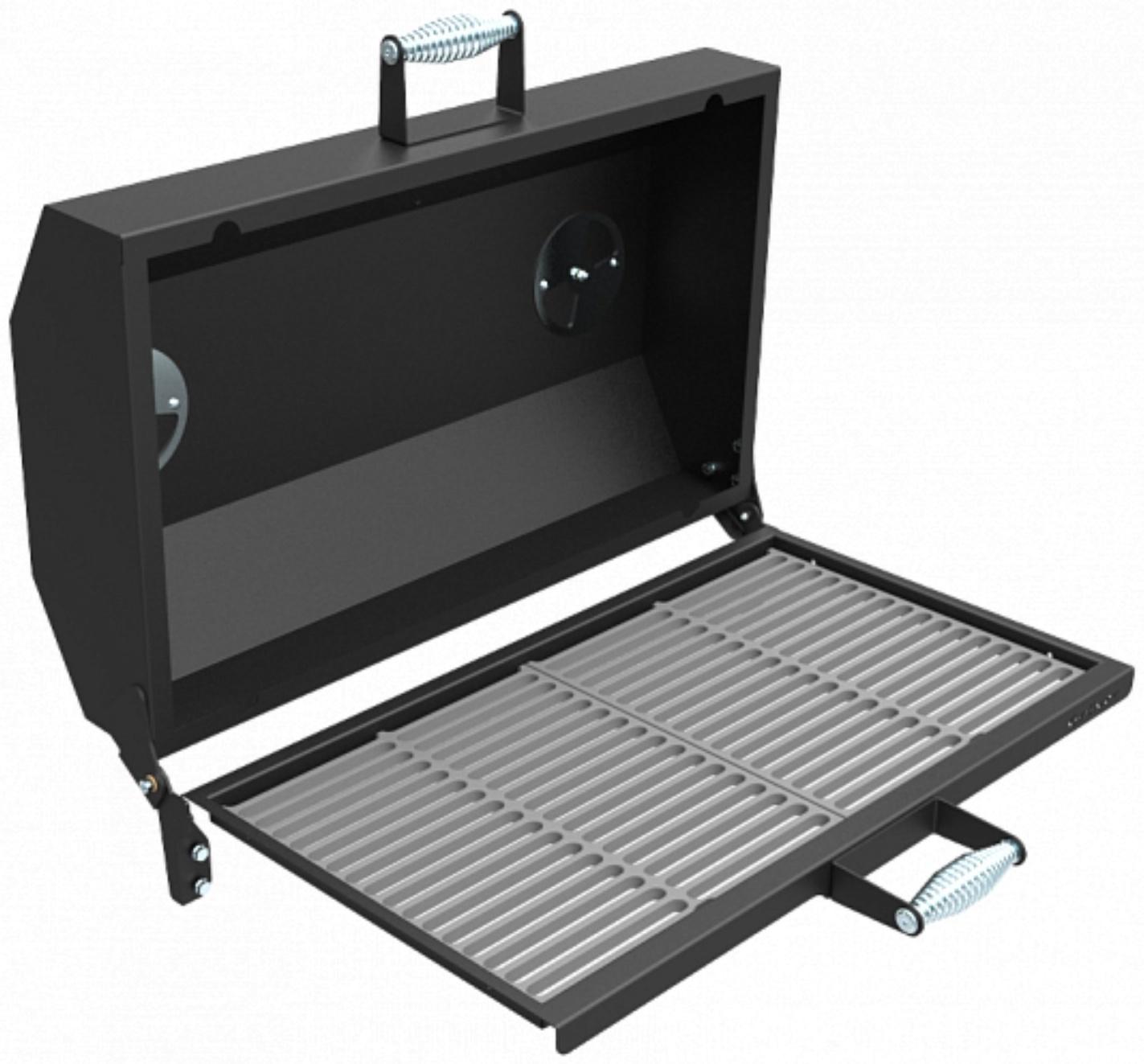 Крышка-гриль (с чугунной решёткой-гриль) для печь-мангалов Искандер-400, 69 х 42 х 20 см