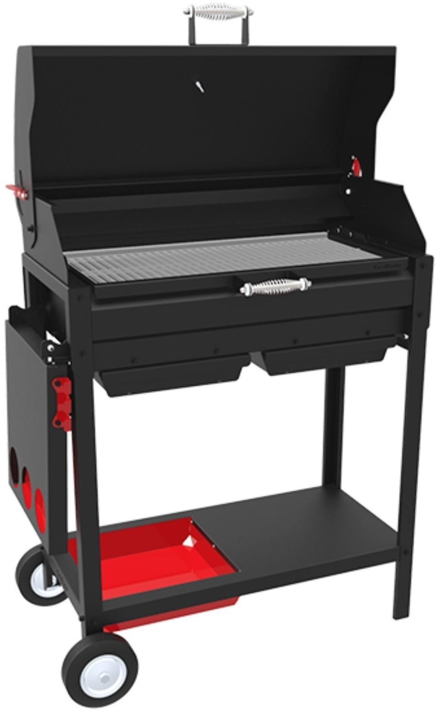 Крышка-гриль (с чугунной решёткой-гриль) для мангалов Файркрафт, 91,5 х 44,5 х 28,5 см