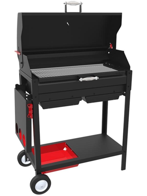 Крышка-гриль (с чугунной решёткой-гриль) для мангалов Файркрафт, 91,5 х 44,5 х 28,5 см